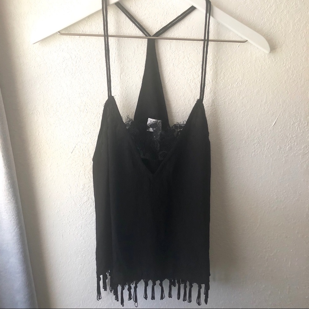 Kendall + Kylie black tank top